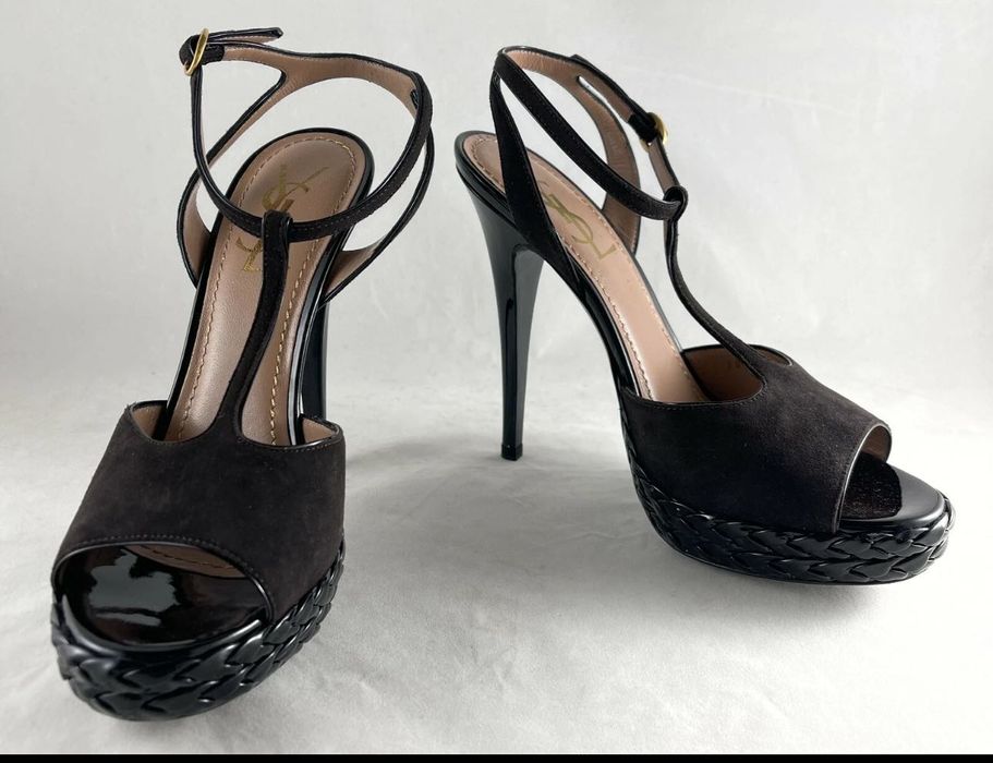 YSL Босоножки — замша, оригинал, Divarese Босоножки