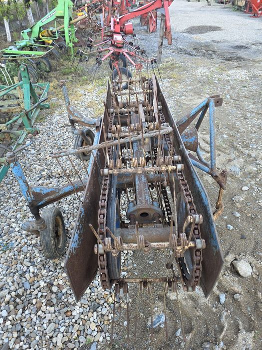 Grebla in tiranti la tractor pe curele model pe lanț de 2 metri