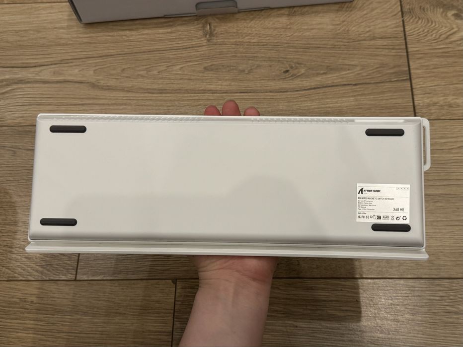 Клавиатура белая магнитная ATTACK SHARK X68 HE