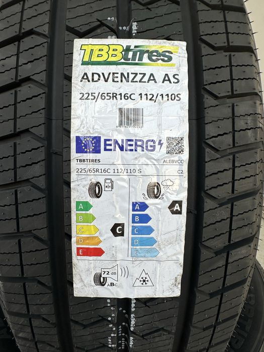 Нови Всесезонни Бусови Гуми TBB TIRES ADVENZZA AS 225/65R16C 112/110S 2256516 2256516C