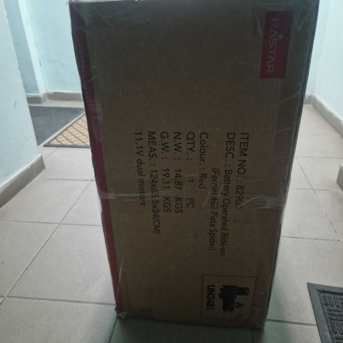 Masinuta electrica cu telecomanda, Rastar, Ferarri 488 ROSIE