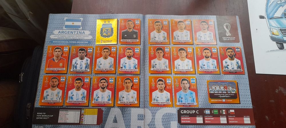 Album complet panini Qatar 2022