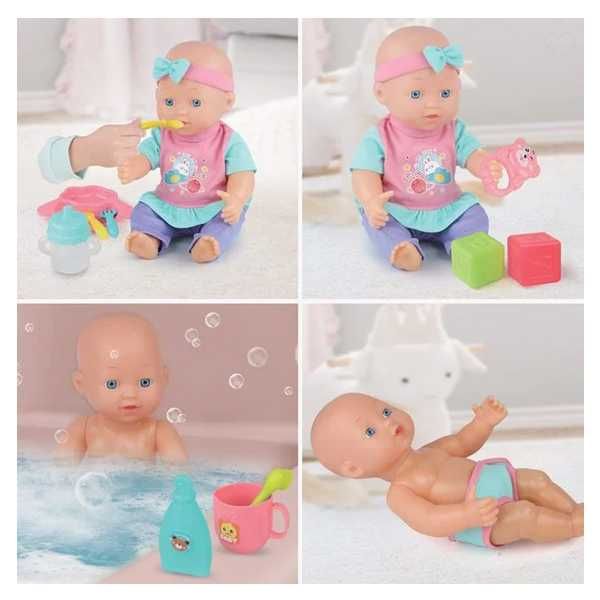 Бебе кукла с аксесоари за хранене и къпане, 32см