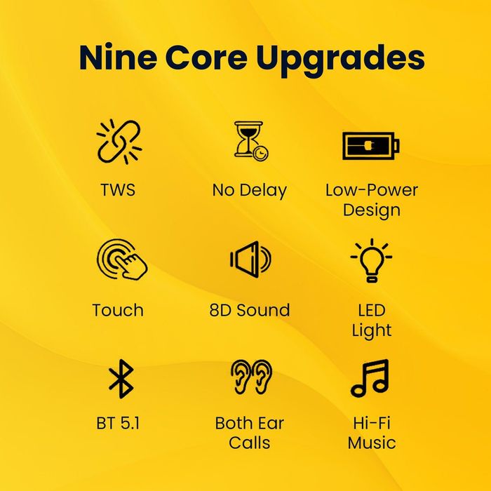 Стерео безжични слушалки Bluetooth 5.1 за телефон