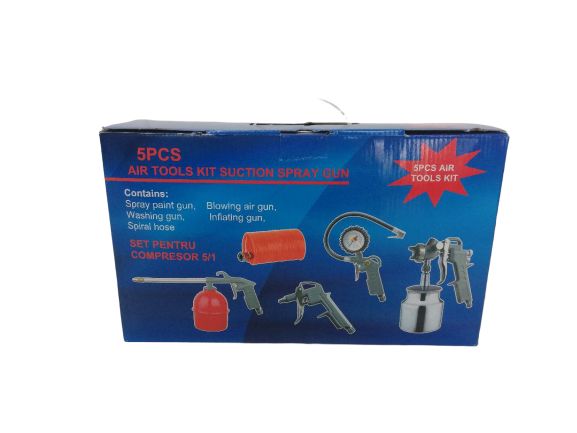 Комплект за боядисване, помпане гуми, манометър и други - 5 части