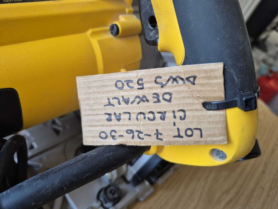 circular dewalt dws520 - lot 7-26-30