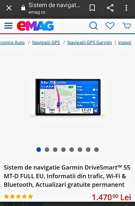Navigație Gps Auto*GARMIN*Drive*Smart*2026*EUROPA*(Masina Bus Microbuz