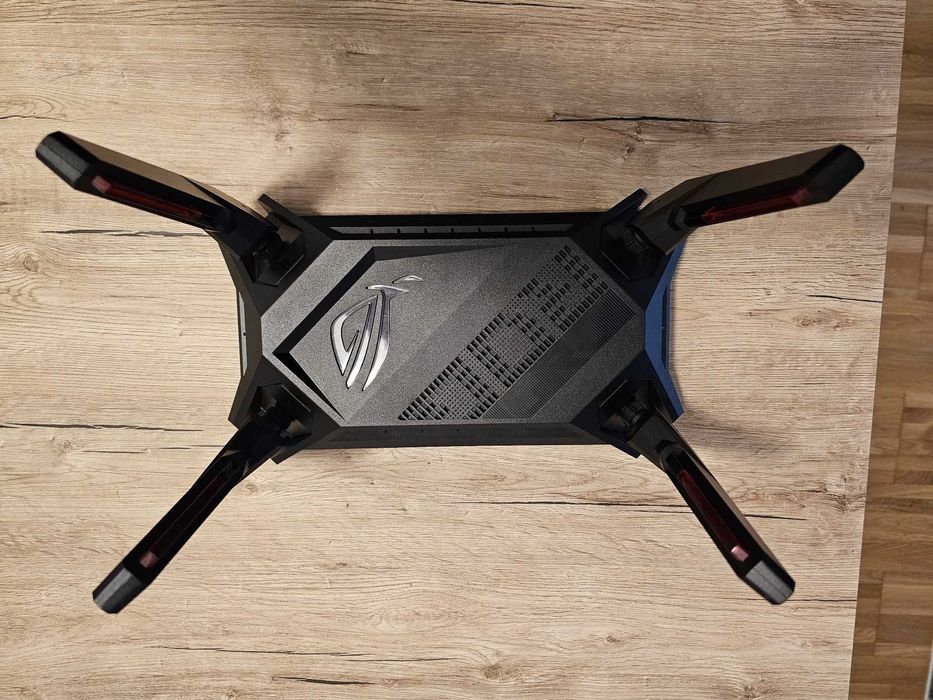 Router Wireless Gaming ASUS ROG Rapture GT-AX6000, Dual-Band, Wi-Fi 6, AiMesh, Triple-Level Game Acceleration, 4 antene Wi-Fi
