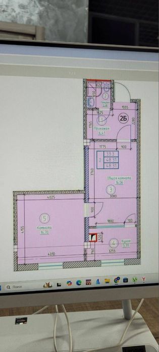 Новостройка квартира Diamond city Yunusobod 49.5kv 2 xona studiaformat