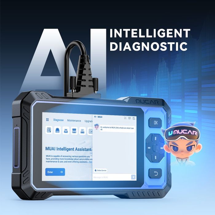 Промоция MUCAR 632  2025г.WiFi Професионална/Диагностика./OBD2 Бг.Меню.