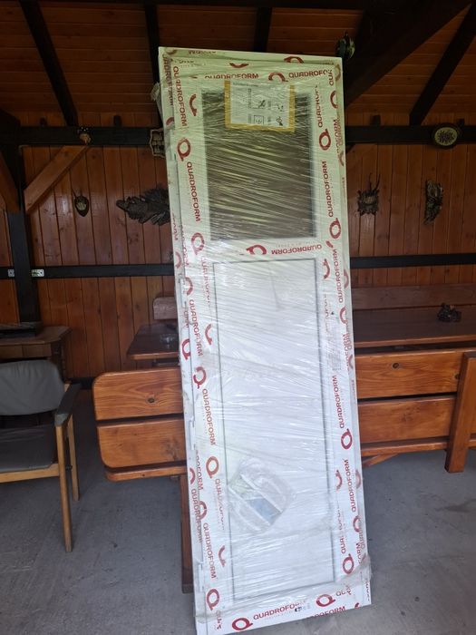 Usa pvc baie cu sticla mată