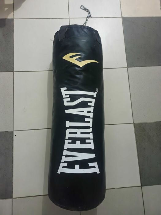 Sac de box Everlast profesional din piele