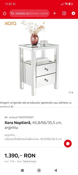 Noptiera noua impecabila