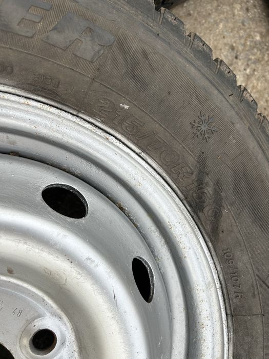 5x118 15 две джанти fiat ducato citroen peugeot 215 70 15С зимни гуми