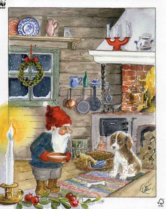 Лот скандинавски картички