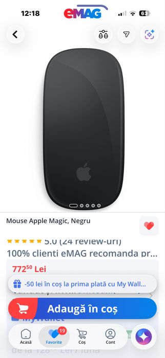 Apple Magic Mouse 2026, noi, sigilate, alb si negru