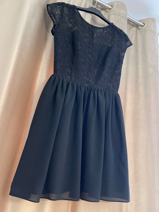 Rochie Poema, cu dantela neagră