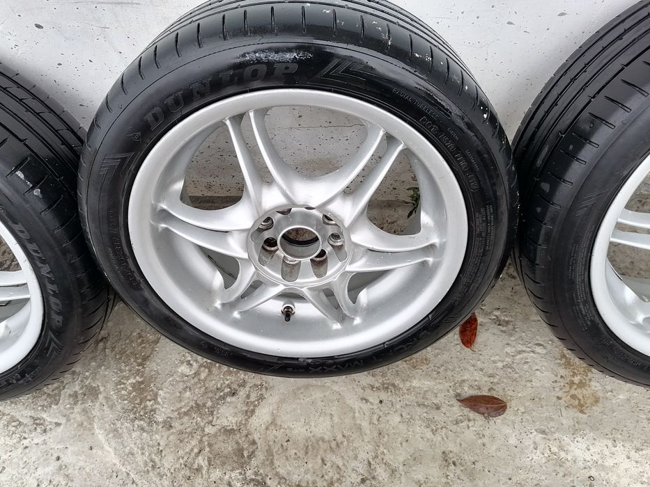 Джанти 4х114.3 17" с много добри гуми Дънлоп