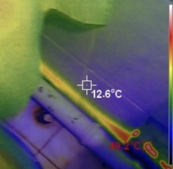 Обнаружение мест протечка воды. Акустический течеи и тепловизором ...