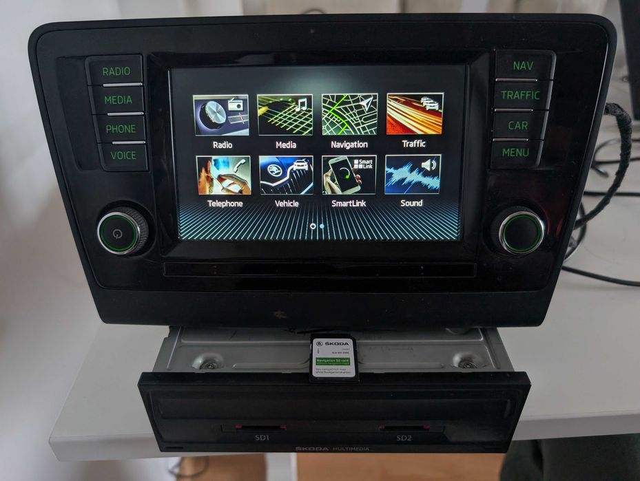Radio Navigatie Skoda Rapid Bluetooth Mib2 Smartlink Carplay Android A