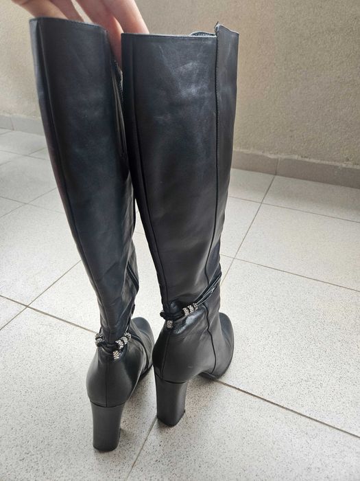 Италиански ботуши от естествена кожа