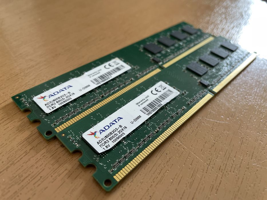 DDR 2 RAM памет - 2 GB - 2бр. Adata са продадени!