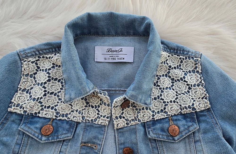 Детско дънково яке 10-11 години