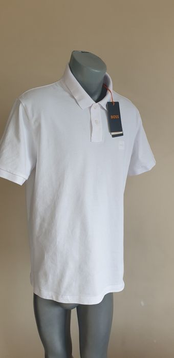 Hugo Boss Pique Cotton Slim Fit Stretch XL НОВО ОРИГИНАЛ Мъжка Тениска