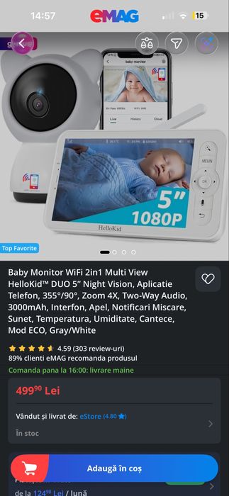 Baby Monitor wifi 2 in 1