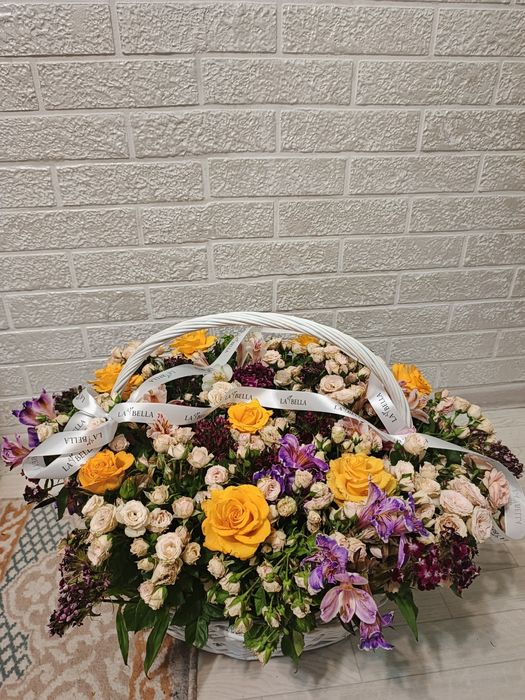 Цветы букет, корзина