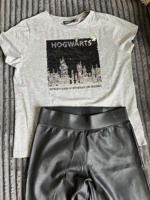 Лот черен кожен клин Bikbok xs и сива тениса Harry Potter