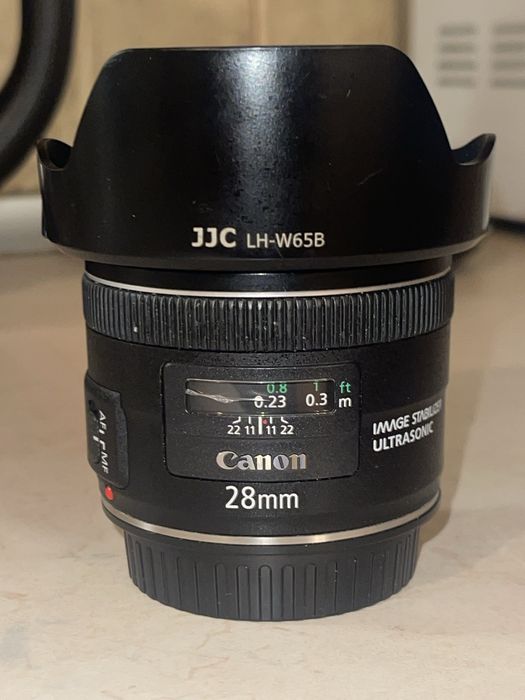 Canon EF 28mm f 2.8 обектив за фулфрейм и кроп сензор