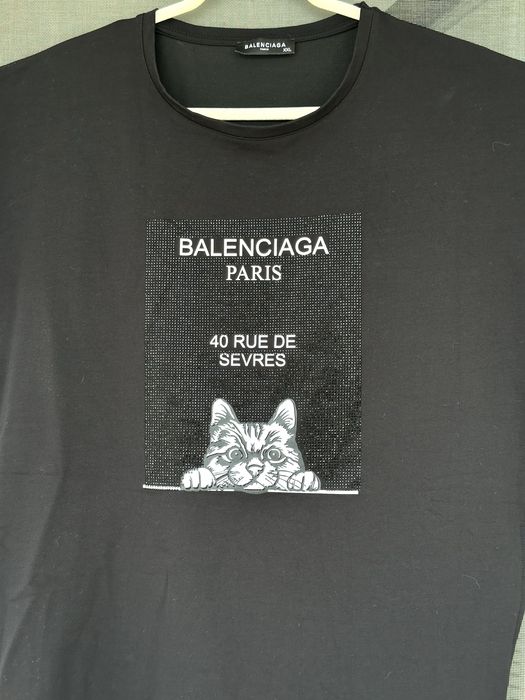 Дамска дълга тениска BALENCIAGA Paris - размер XXL, Отлично състояние
