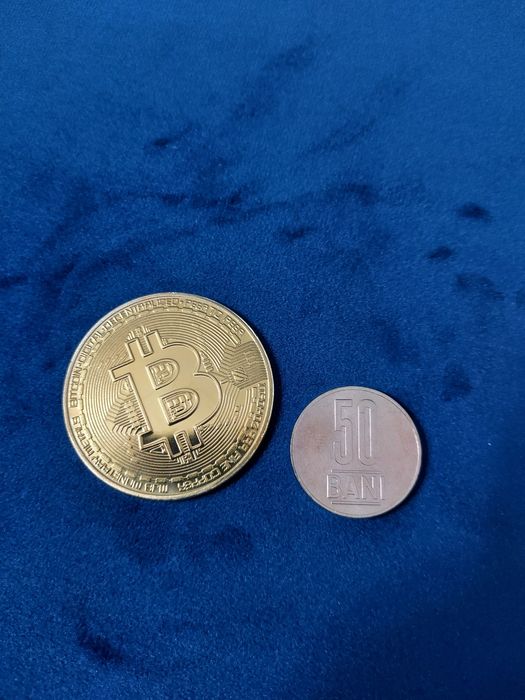 Moneda BTC Bitcoin crypto cadou suvenir