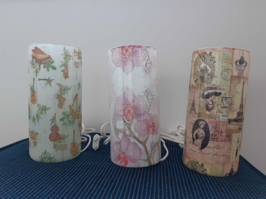 Veioză de sticlă handmade