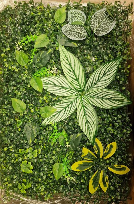 Panou verde  covor artificial 60x40cm din plante artificiale