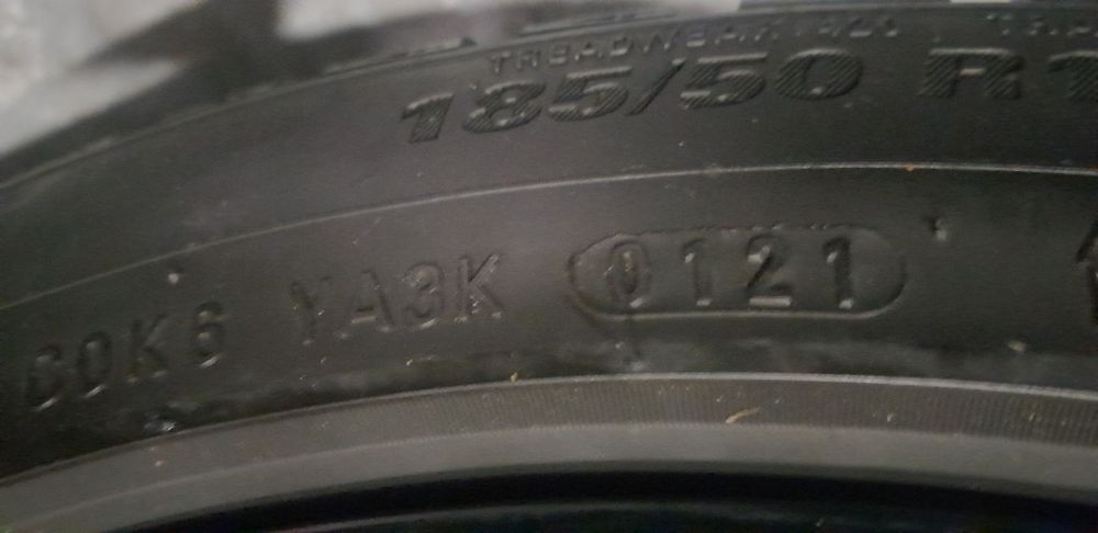 Джанти 16 цола с гуми  всесезонни 185/ 50/ 16 DOT 2021г за Vw Up , Seat Mii, Skoda Citigo , Фолксваген  Ъп