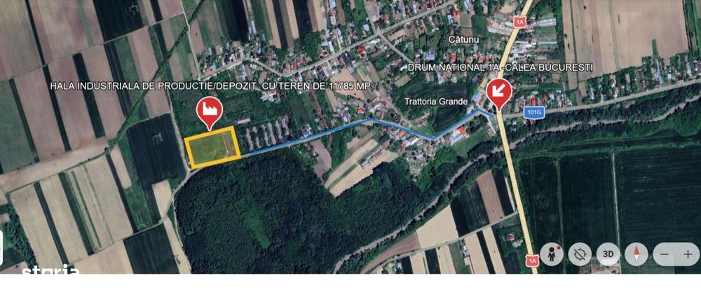 Hală Industrială De Vanzare – Db, Cătunu (Tva Inclus)