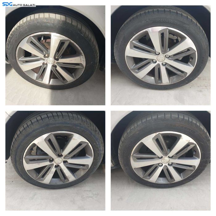 Set 4 Jante Roti Aliaj Aluminiu 4x108 235 45 18 R18 Anvelope Vara Dot 2025 Peugeot 3008 1.6 HDI2009 - 2016 [Q3292]