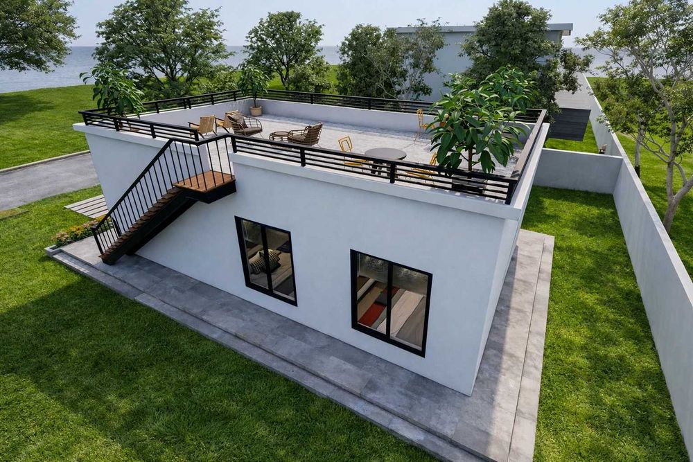 НА ИЗПЛАЩАНЕ - Евтина сглобяема къща с 2 спални, 65 кв. м