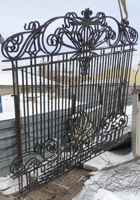 Забор металлический кованый