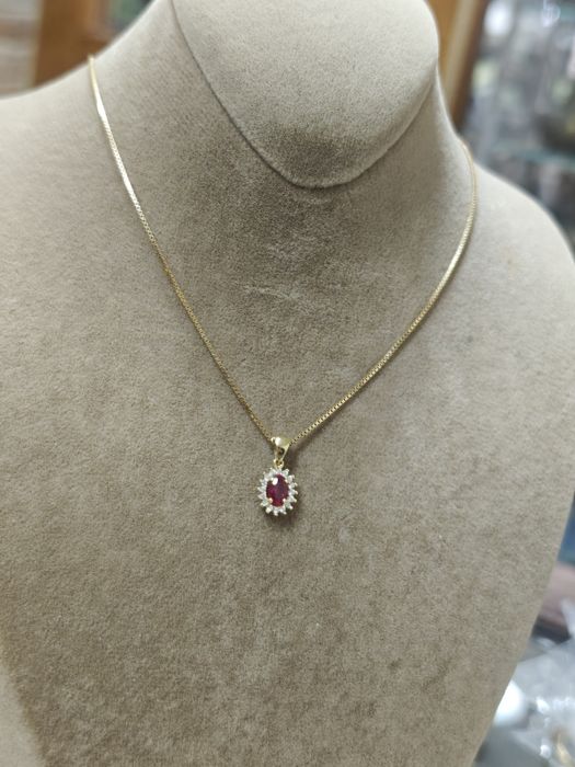 Lanț aur 18k cu pandantiv 3.44gr (r)