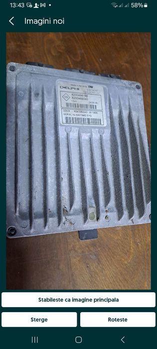 Calculator motor Logan  1.2 benzina și megan  1.5 diesel