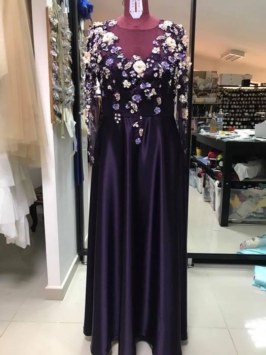 Rochie seara cusuta manual