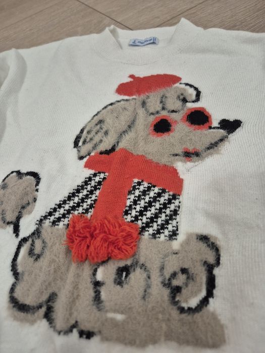 Rochie buline H&M 5-6 ani și pulover pudel