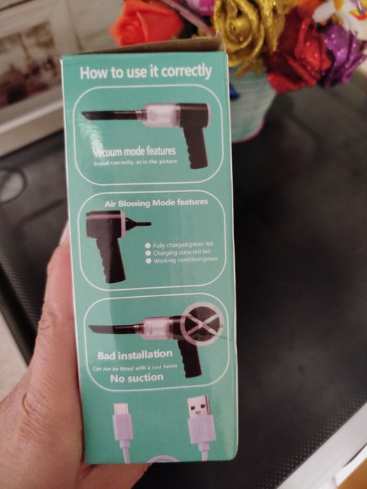 Mini aspirator portabil 3in 1