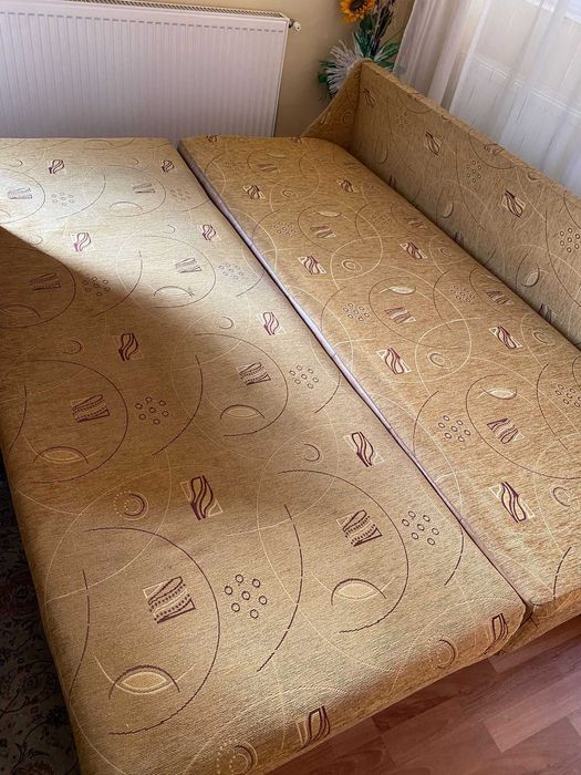 pat matrimonial si pat metalic , plus canapea