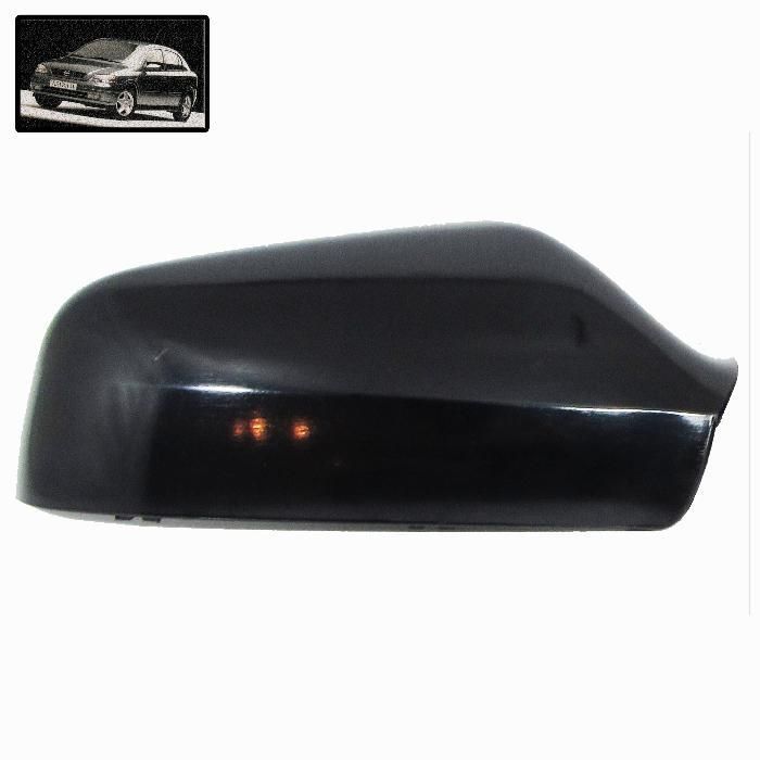 2 броя Капаци за огледало ОПЕЛ Астра Г OPEL Astra G 1998 - 2005 черни