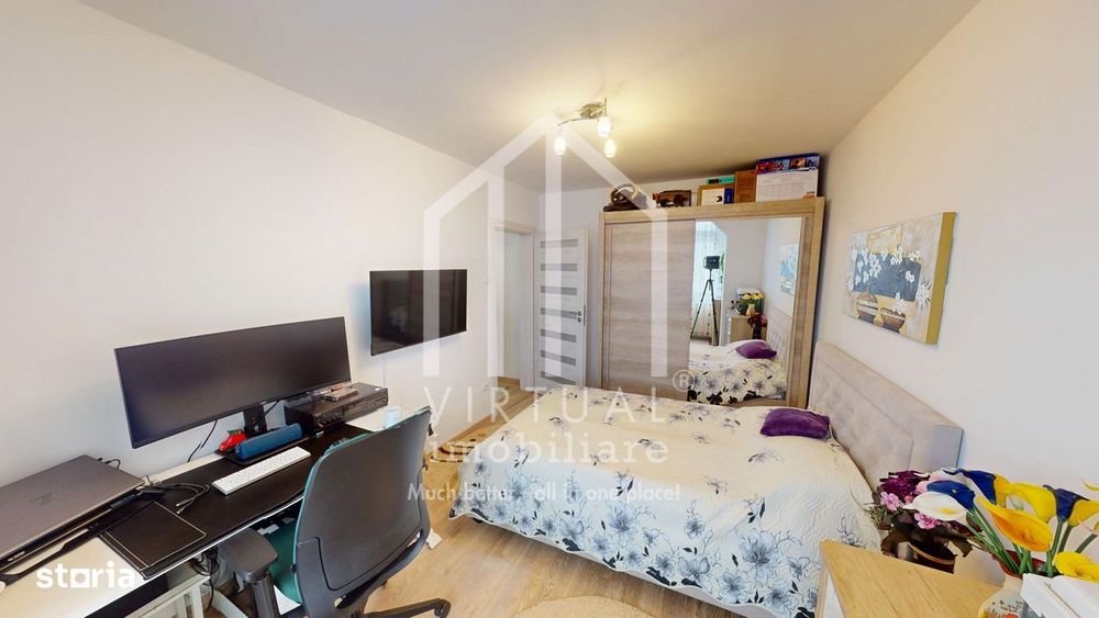 Apartament cu 3 camere, 63mp utili, geamuri tripan,  zona Rahovei