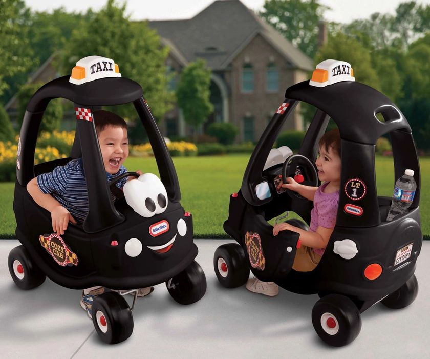 Детска кола за бутане Little Tikes, черно Такси